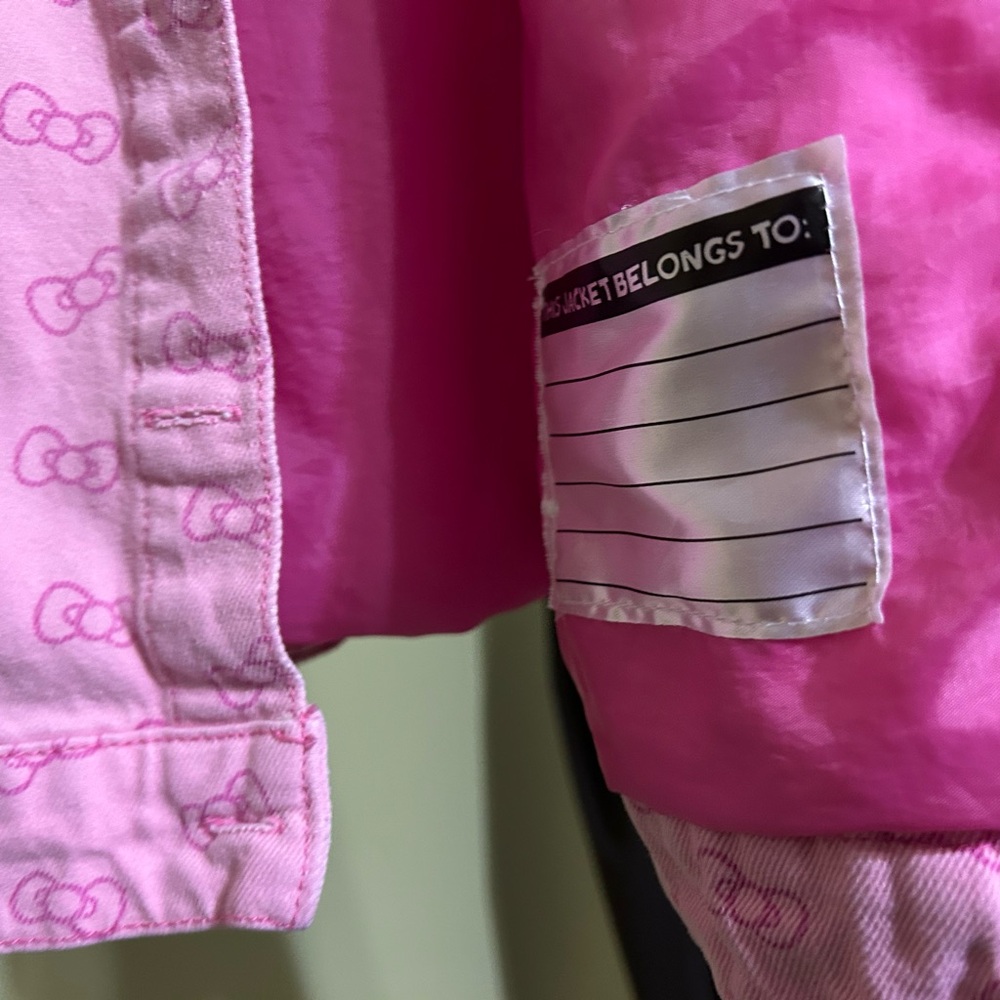 Hello Kitty Pink Kids Jean Jacket with Fun Patches - Picture 3 of 3